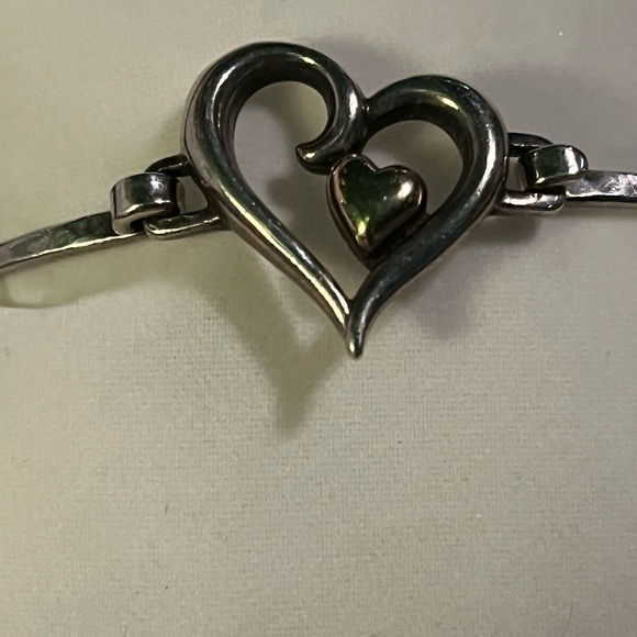 James Avery “joy of my heartt” hook on bracelet. Sterling and 14K gold - Picture 2 of 9